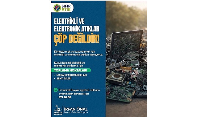 Bayraklı’da Elektronik Atıklar Çöpe Gitmiyor 1 bayraklida elektronik atiklar cope gitmiyor
