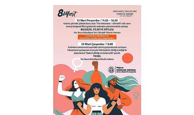 bucada emekci kadinlar gunu dolu dolu gececek