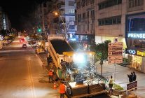 buyuksehir belediyesinin asfalt calismalari suruyor