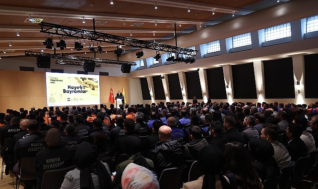 buyuksehir calisanlariyla bayramlasan baskan altay biz buyuk ve guclu bir aileyiz