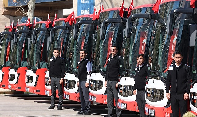 buyuksehir toplu tasima filosuna 19 yeni otobus daha katti