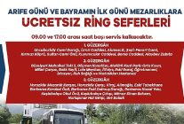 buyuksehirden bayramda mezarliklara ucretsiz ulasim hizmeti