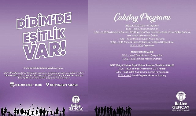 didimde esitlik var didim belediyesi yerel esitlik eylem plani yeep calistayi duzenleniyor