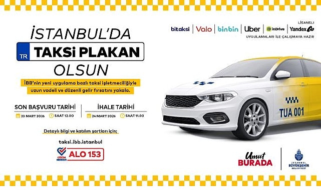 istanbulda uygulama bazli taksi icin 7 ihale 24 martta