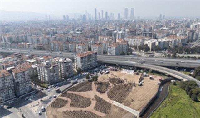 izmir itfaiyesi korusuna ilk fidanlar dikildi