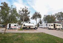 karavan parkta bayram yogunlugu