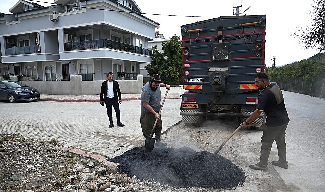 Kuzdere’de yama çalışmaları sürüyor 1 kuzderede yama calismalari suruyor