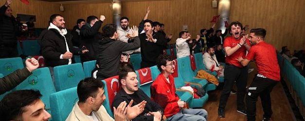 milli mac heyecani osmangazide dev ekranda yasandi