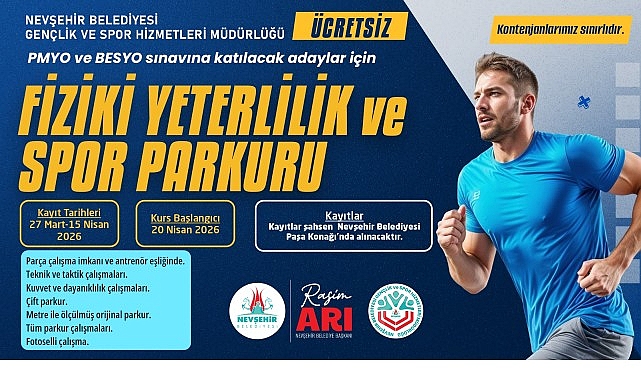 nevsehir belediyesinden pmyo ve besyo adaylarina ucretsiz parkur kursu