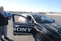 nevsehirde salvarini giyip gelen kadinlara ozel slalom surusu