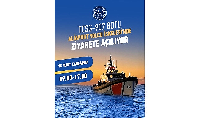 Sahil Güvenlik Botu TCSG-907 Aliağa’da Ziyarete Açılıyor 1 sahil guvenlik botu tcsg 907 aliagada ziyarete aciliyor