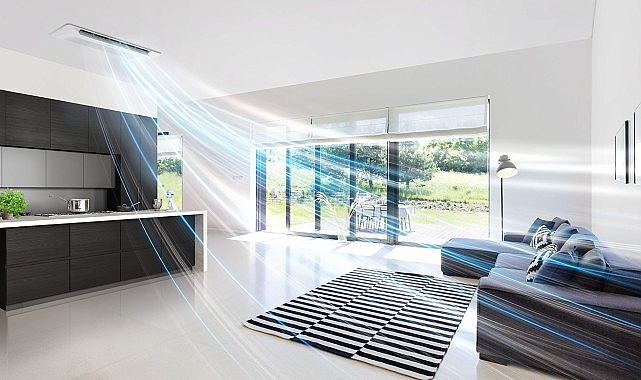 samsung windfree tek yon kaset klima ile ruzgarsiz serinlik