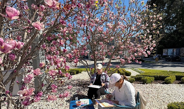 turistler kemerde manolyalari resmediyor