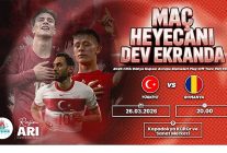 turkiye romanya maci nevsehirde dev ekranda izlenecek
