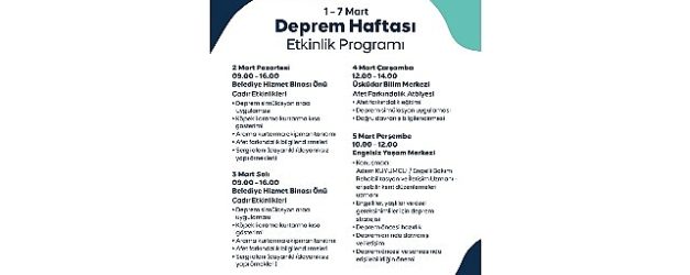 uskudarda deprem haftasinda kapsamli farkindalik programi