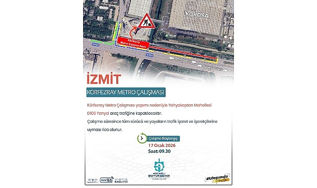 yahyakaptanda iki guzergaha gecici ara