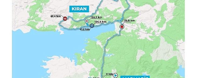 61 cumhurbaskanligi turkiye bisiklet turu 3 etap marmaris kiran kapsaminda trafige kapanacak yollar