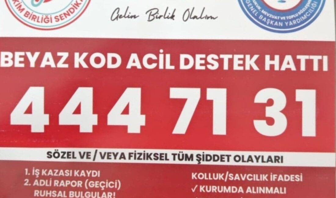 Hekim Birliği Beyaz Kod Acil Hukuk Destek Hattı Hizmette Hekim Birliği Sendikası önemli bir hizmeti daha başlatarak, Beyaz Kod