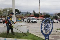 baskan cercioglundan germencik ve incirliovada yesil alanlara bahar dokunusu