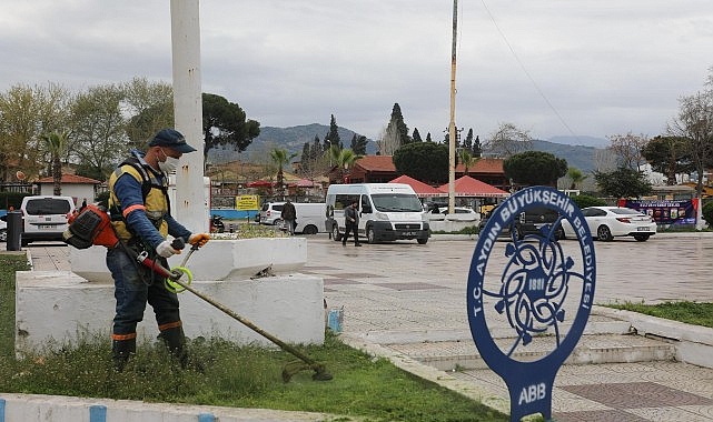 baskan cercioglundan germencik ve incirliovada yesil alanlara bahar dokunusu