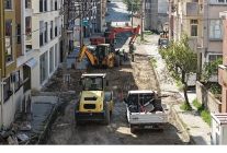 baskan cercioglundan sokede yol yenileme calismasi