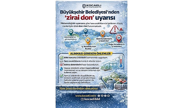 Büyükşehir’den üreticilere “zirai don” uyarısı 1 buyuksehirden ureticilere zirai don uyarisi