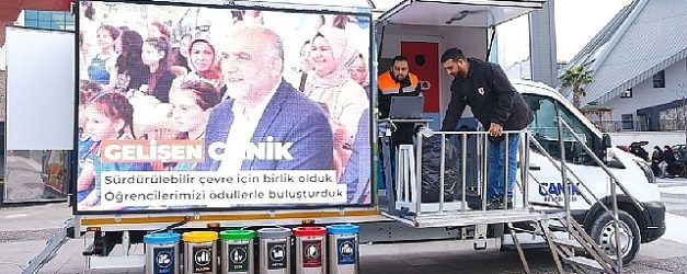 canikte 5 ton atik geri donusume kazandirildi