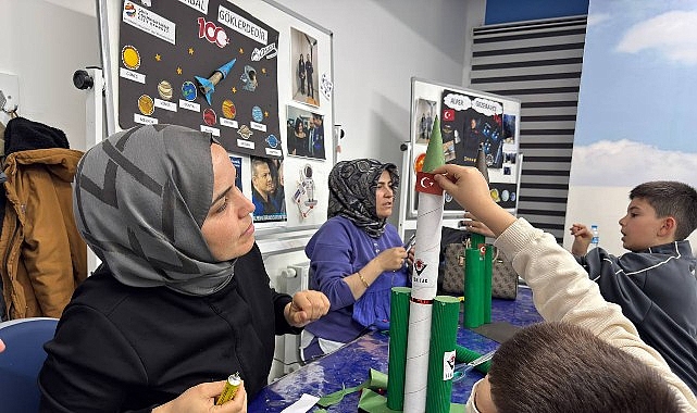 canikte bayram coskusu paylasildi aileler atolyelerde bulustu