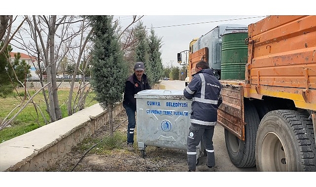 cumrada temizlik seferberligi 2 bin 176 yeni konteyner hizmete sunuldu