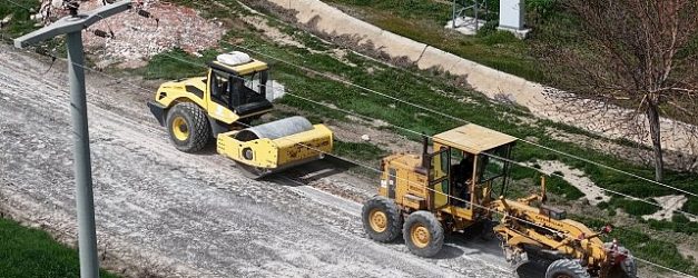 cumrada yol altyapi calismalari araliksiz suruyor