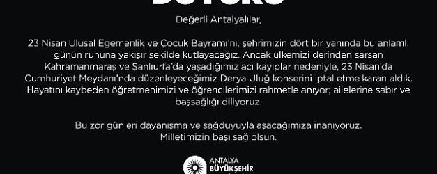 derya ulug konseri iptal edildi