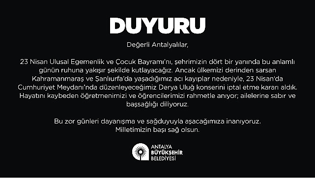 derya ulug konseri iptal edildi