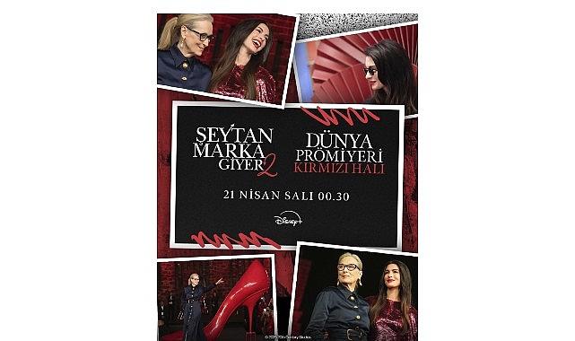 disney izleyicilerini sezonun en sik kirmizi halisina davet ediyor