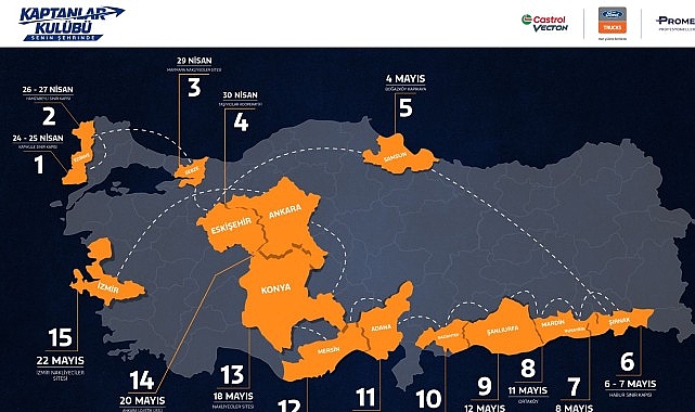 ford trucks castrol ve prometeon guclerini birlestirdi kaptanlar kulubu senin sehrinde basliyor