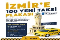 izmirin kent merkezine 100 yeni taksi