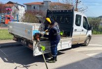 kandirada ot bicme ve ilaclama seferberligi