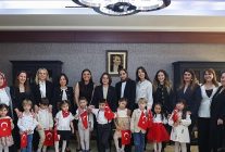 kres ogrencilerinden baskan koymene 23 nisan ziyareti