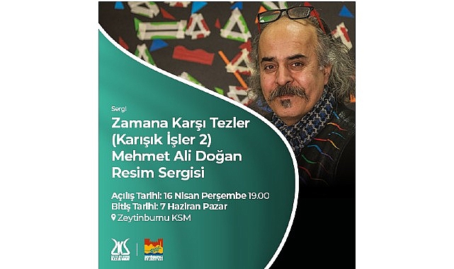mehmet ali doganin resim sergisi zamana karsi tezler zeytinburnu kultur sanatta aciliyor