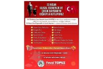 milas belediyesi tarafindan duzenlenecek 23 nisan cocuk senligi ile cocuklar bayram coskusunu doyasiya yasayacak