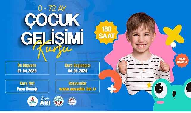 nevsehir belediyesinde 0 72 ay cocuk gelisimi kursu acilacak