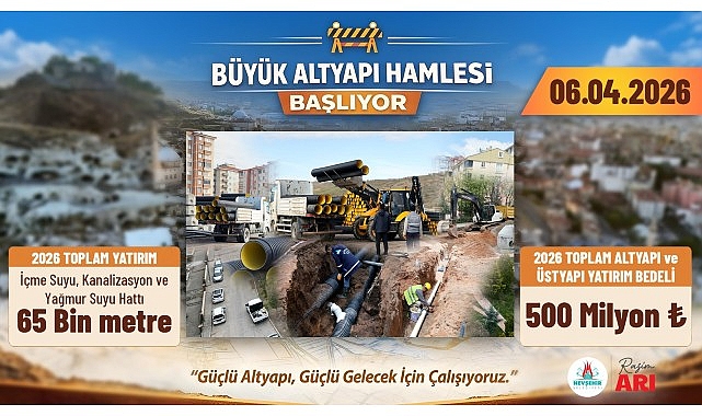 nevsehir belediyesinden altyapi ve ustyapiya 500 milyonluk dev yatirim