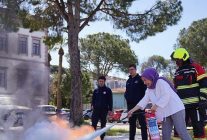 olasi yanginlara karsi tatbikat