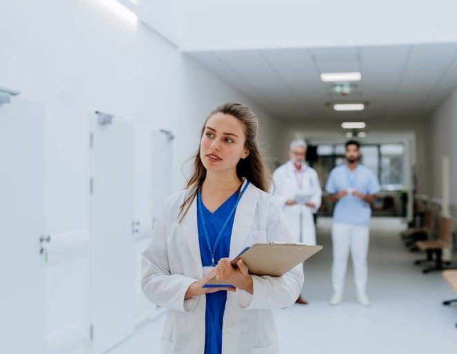 portrait of young woman doctor a 1024x683