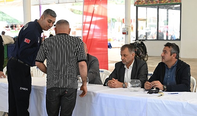 tekirova tekstil pazari kura cekimi yapildi