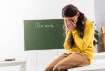 upset and bullied schoolgirl cov