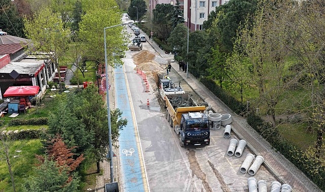 yahya kaptana 940 metrelik yeni yagmur suyu hatti