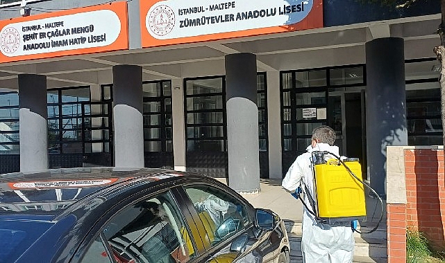 82 okulda dezenfeksiyon ve ilaçlama seferberliği 1 82 okulda dezenfeksiyon ve ilaclama seferberligi