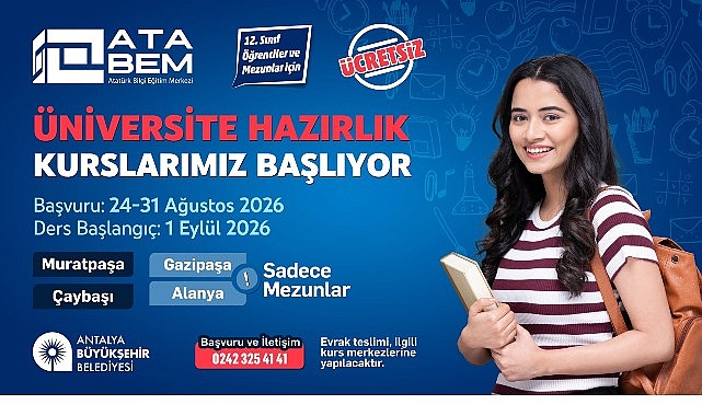 antalya buyuksehir belediyesinden ucretsiz egitim firsati