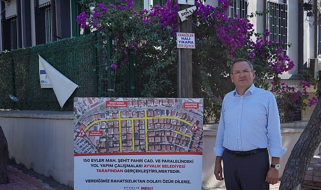 Ayvalık’ta yol dönüşümü 150 Evler Mahallesi’nden başladı… 1 ayvalikta yol donusumu 150 evler mahallesinden basladi