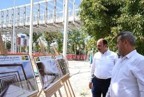 baskan altay yapimi son asamaya gelen yazir yaya ust gecidi insaatini inceledi